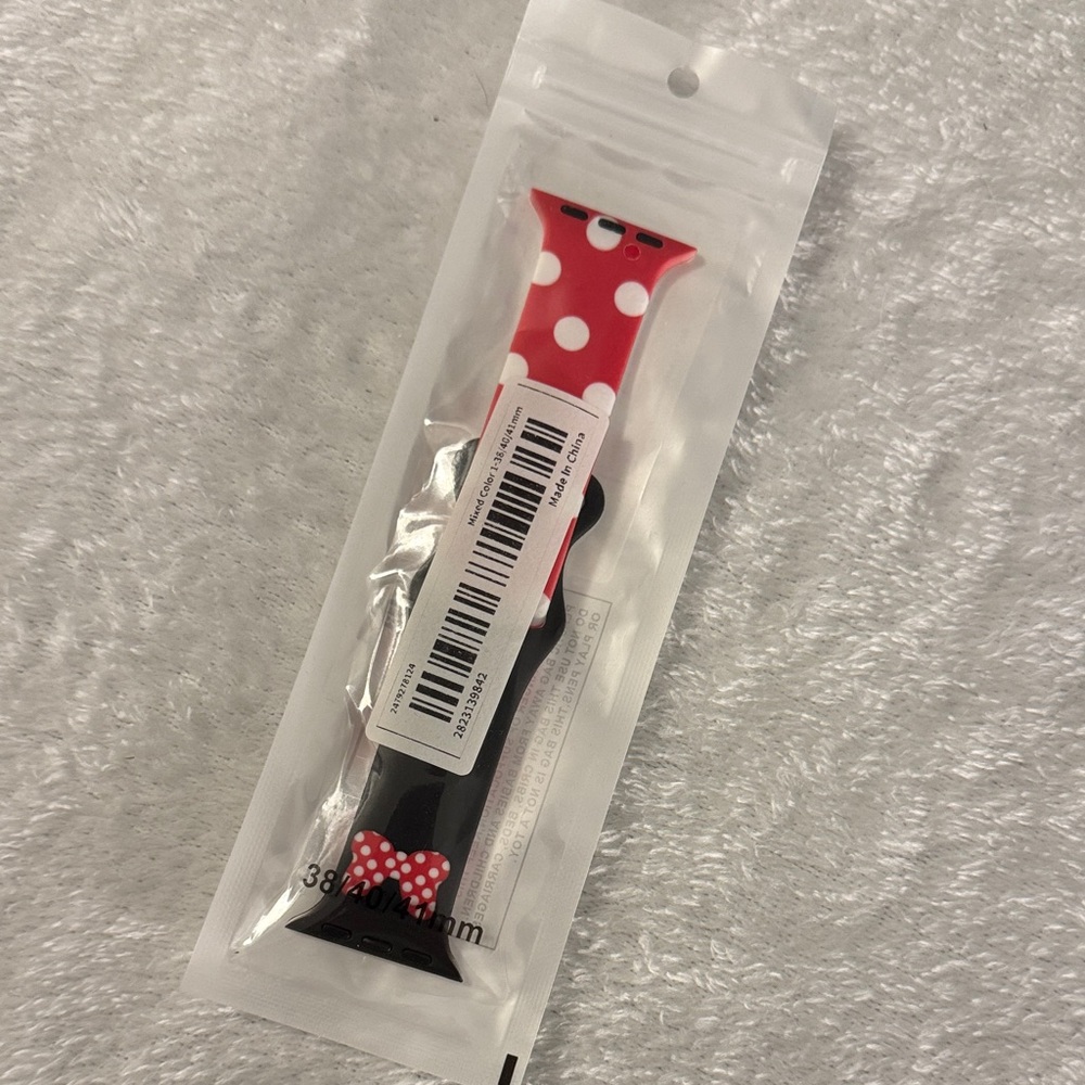 Red Polka Dot Watch Band for Apple Watch NEW